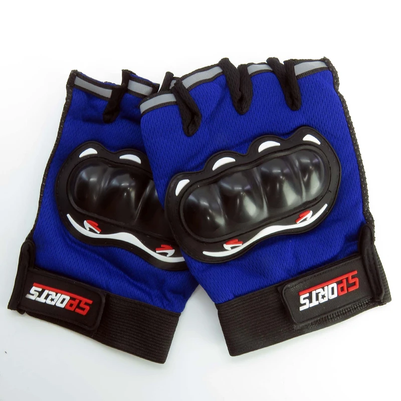 عکس شماره 2 : دستکش دوچرخه سواری نیمه انگشتی مدل محافظ دار کد 1649 سایز l