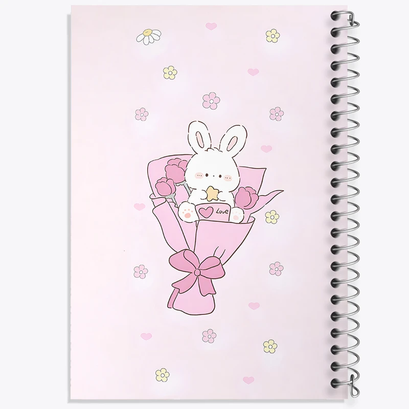 دفتر مشق 50 برگ خندالو طرح خرگوش کیوت کد N4365