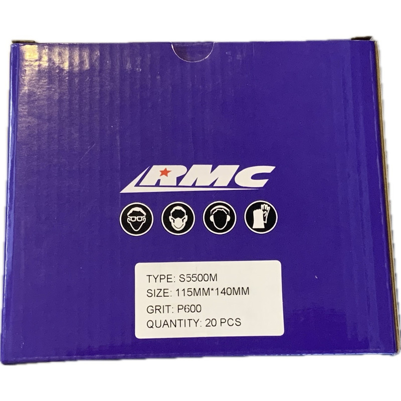 سنباده پشت ابری آر ام سی مدل P600 مجموعه 20 عددی سنباده پشت ابری آر ام سی مدل P600 مجموعه 20 عددی