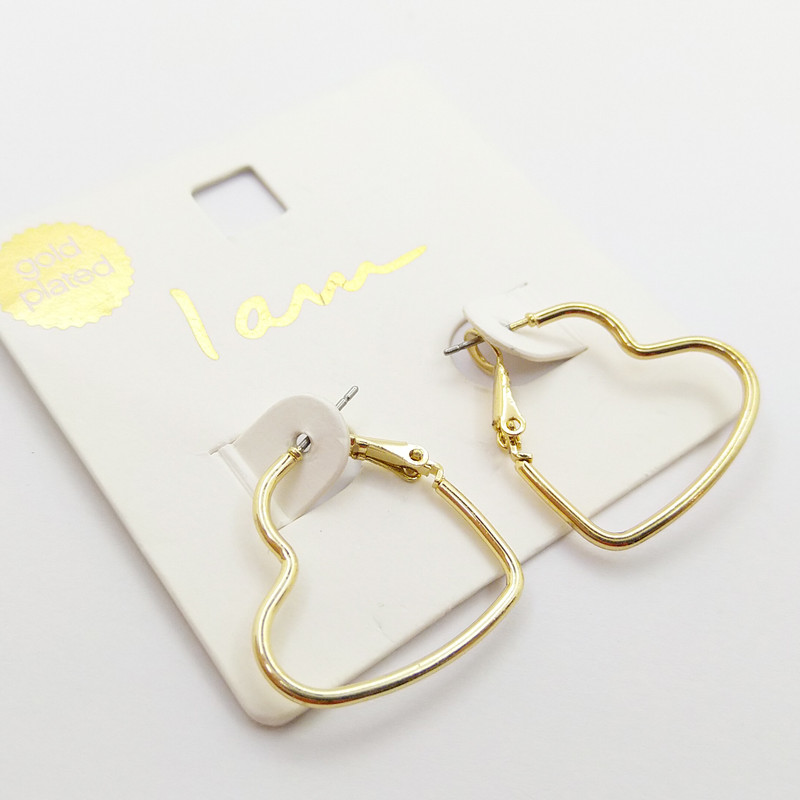 گوشواره زنانه آی ام مدل قلب کد 03