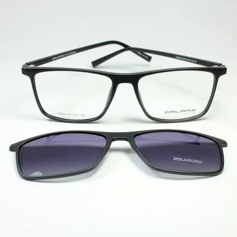 فریم عینک طبی گلکسی مدل 70202 به همراه کاور آفتابی