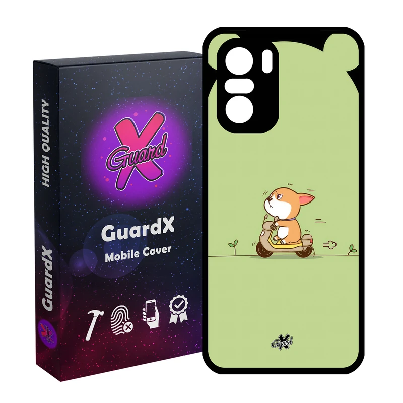 کاور گارد ایکس طرح سگ مدل Glass10660 مناسب برای گوشی موبایل شیائومی Poco F3/MI 11X/MI 11X Pro/Redmi K40/K40 Pro