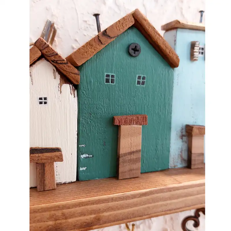 جاکلیدی دیواری مدل دهکده فانتزی کد 5334z