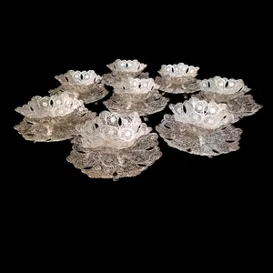 ست 16 تکه آجیل خوری ملیله کاری مدل لعیا کد 808