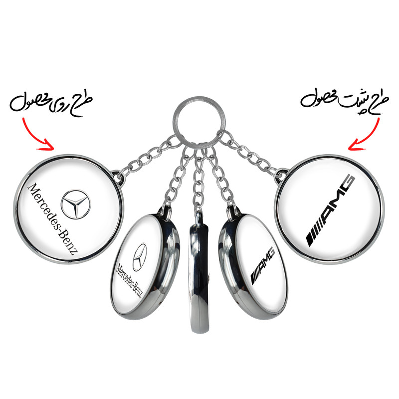 جاکلیدی خندالو طرح مرسدس بنز Mercedes Benz مدل دوطرفه کد 2351023511