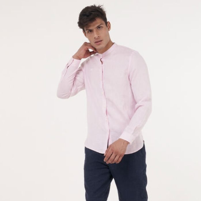 پیراهن آستین بلند مردانه تیمبرلند مدل Mill River Korean-Collar -  - 5