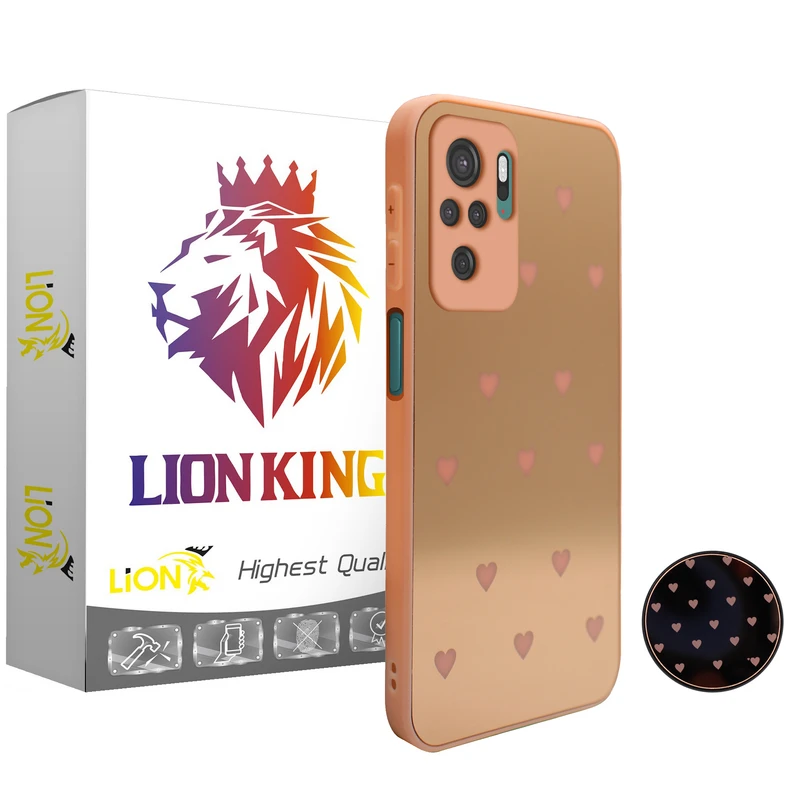  کاور لاین کینگ مدل Ayeneh مناسب برای گوشی موبایل شیائومی Redmi Note10/10S به همراه پایه نگهدارنده