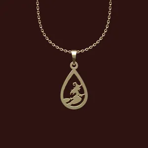 گردنبند طلا 18 عیار زنانه مدوپد مدل جادوگر کد W2-1-1229