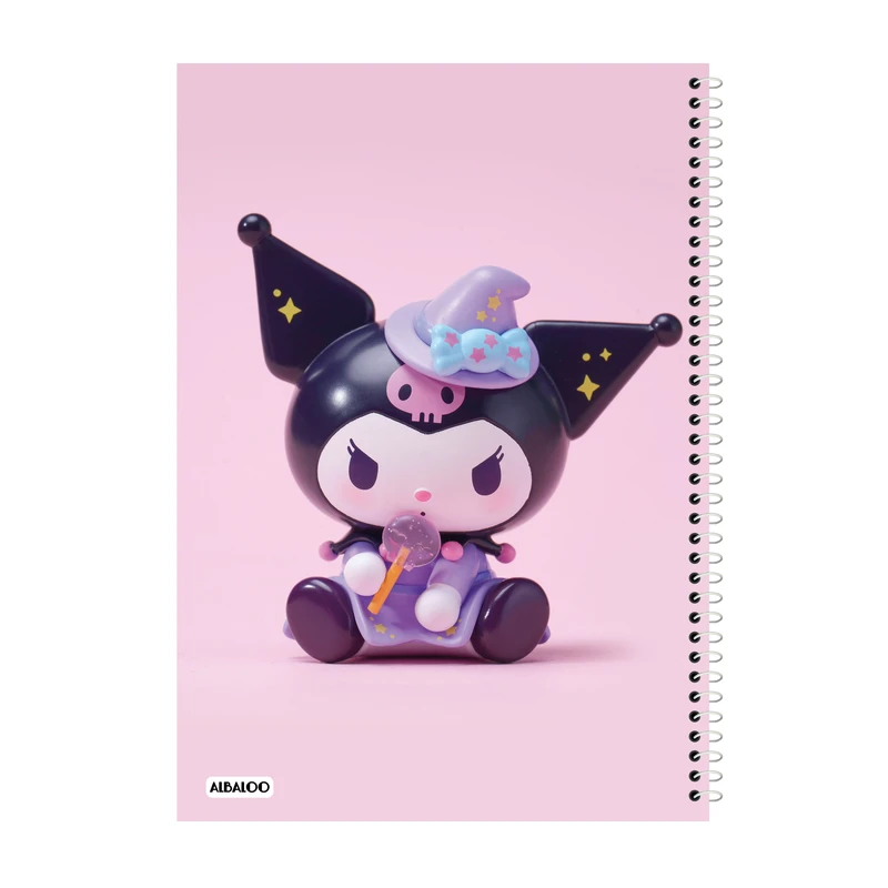 دفتر مشق 50 برگ آلبالو طرح کورومی فانتزی کد 2252