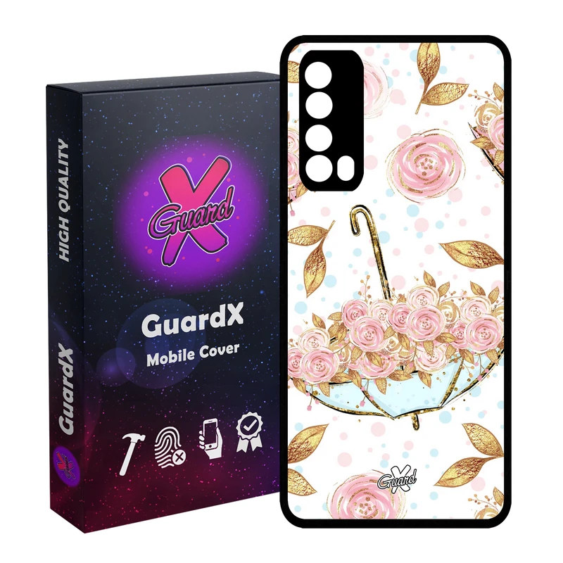 کاور گارد ایکس طرح Flower مدل Glass10107 مناسب برای گوشی موبایل هوآوی Y7A / P Smart 2021