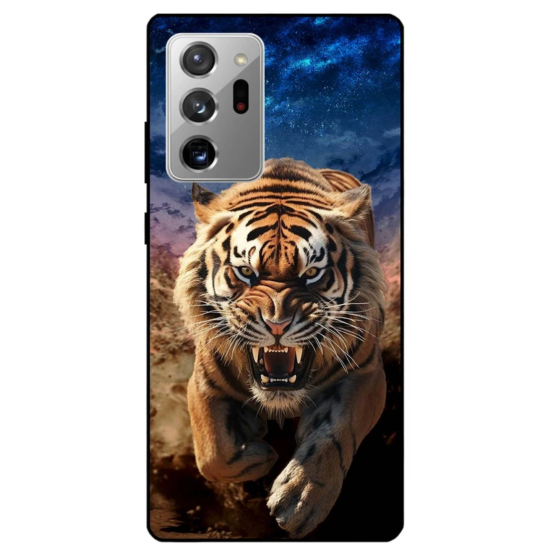 کاور مگافون طرح ببر مدل 7454 مناسب برای گوشی موبایل سامسونگ Galaxy Note 20 Ultra         