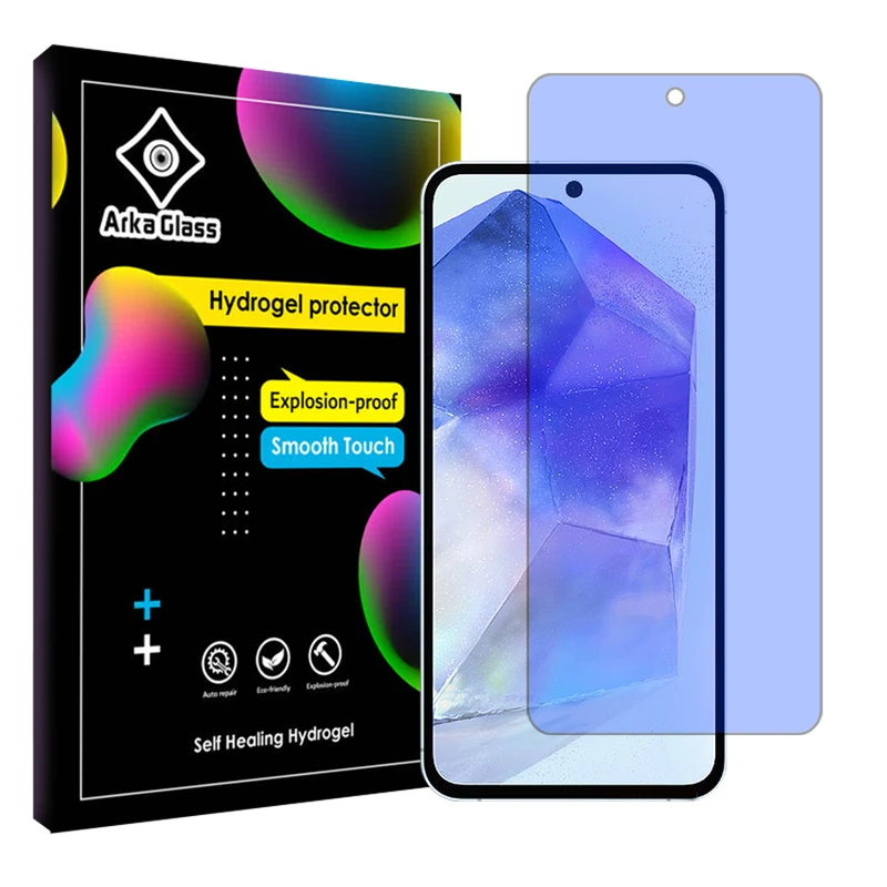محافظ صفحه نمایش ضد اشعه آبی آرکا گلس مدل Tough مناسب برای گوشی موبایل سامسونگ Galaxy A55 5G
