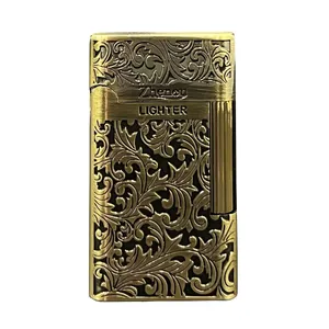 فندک بنزینی ژنو مدل آنتیک اسلیمی DKD-2247
