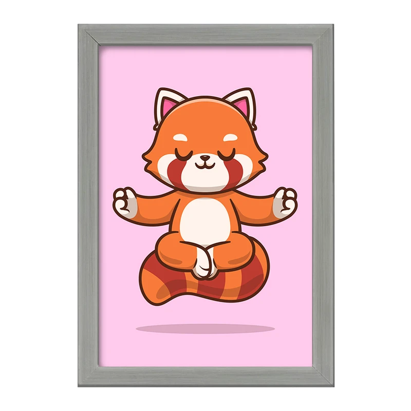 تابلو خندالو طرح  حیوانات بامزه پاندای قرمز کد 29440