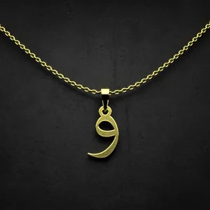 گردنبند طلا 18 عیار زنانه مدوپد مدل حرف و کد I3-1-1030