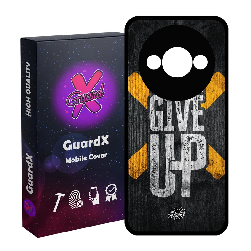 کاور گارد ایکس طرح Text مدل قاب Glass10162 مناسب برای گوشی موبایل شیائومی Redmi A3 4G/ A3X 4G/ Poco C61