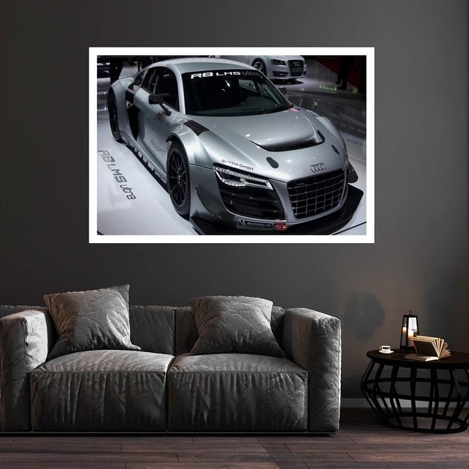 تابلو بکلیت طرح ماشین آی دی R8 مدل قاب شاسی W-s8914