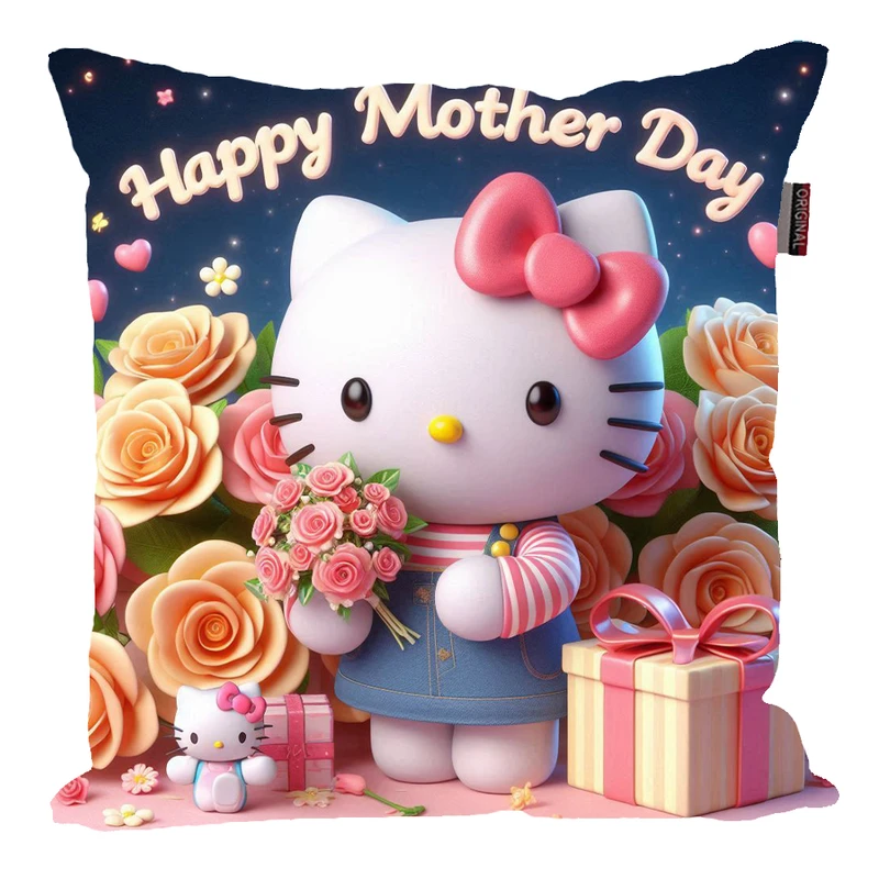 کوسن پاد آفرین مدل کیتی طرح روز مادر مبارک کد 90