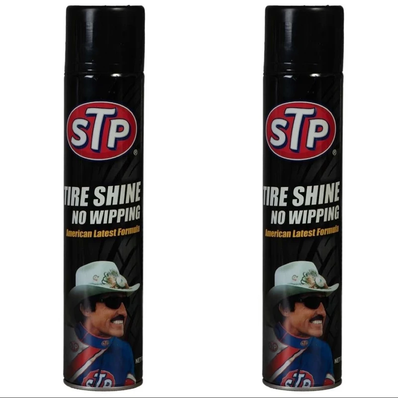 اسپری واکس لاستیک خودرو اس تی پی کد 0510 حجم 650 میلی لیتر بسته دو عددی