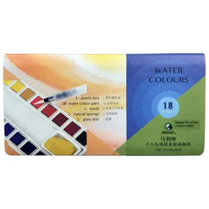 آبرنگ 18 رنگ ماریز کد W-4018