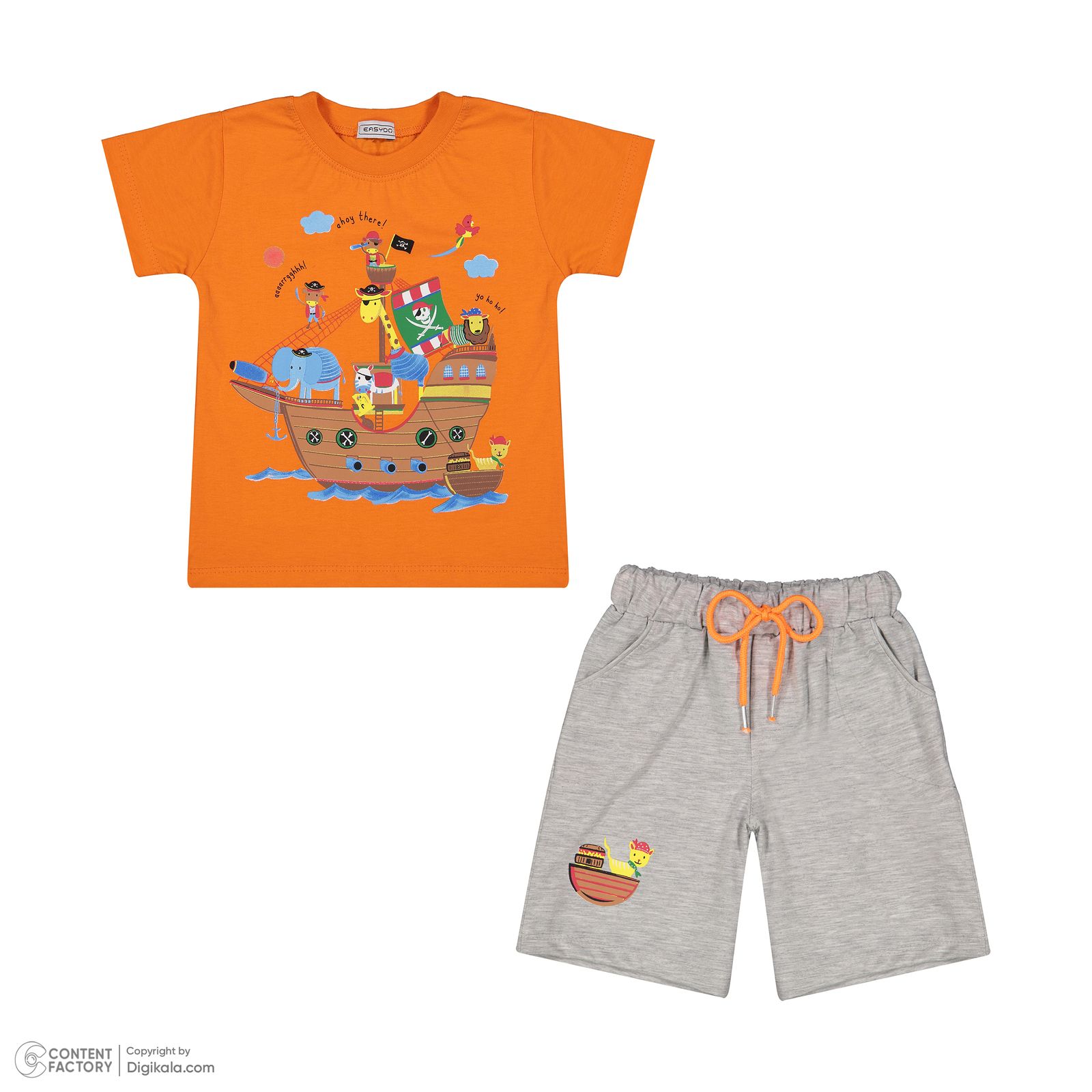ست تی شرت و شلوارک پسرانه ایزی دو مدل 8561165 -  - 30