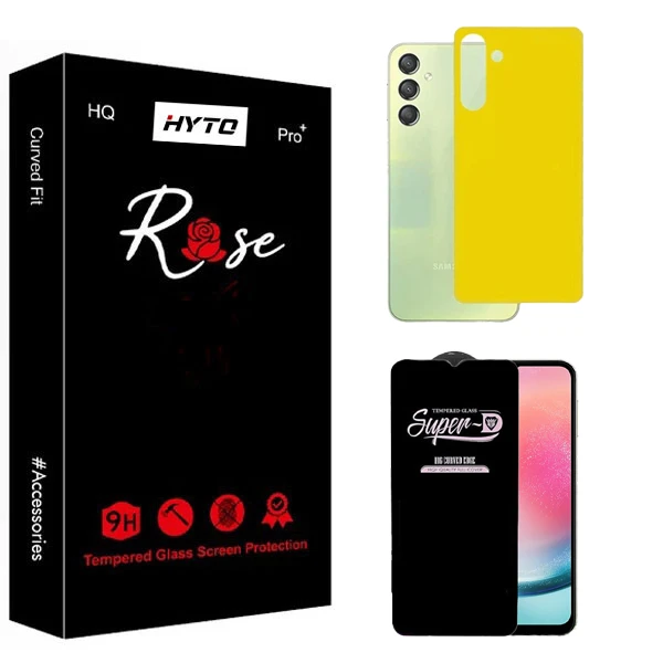 محافظ صفحه نمایش هیتو مدل Rose SuperD Pro مناسب برای گوشی موبایل سامسونگ Galaxy A24 به همراه محافظ پشت گوشی