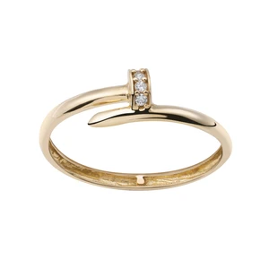 انگشتر طلا 18 عیار زنانه جواهری سون مدل 3354 سایز 54