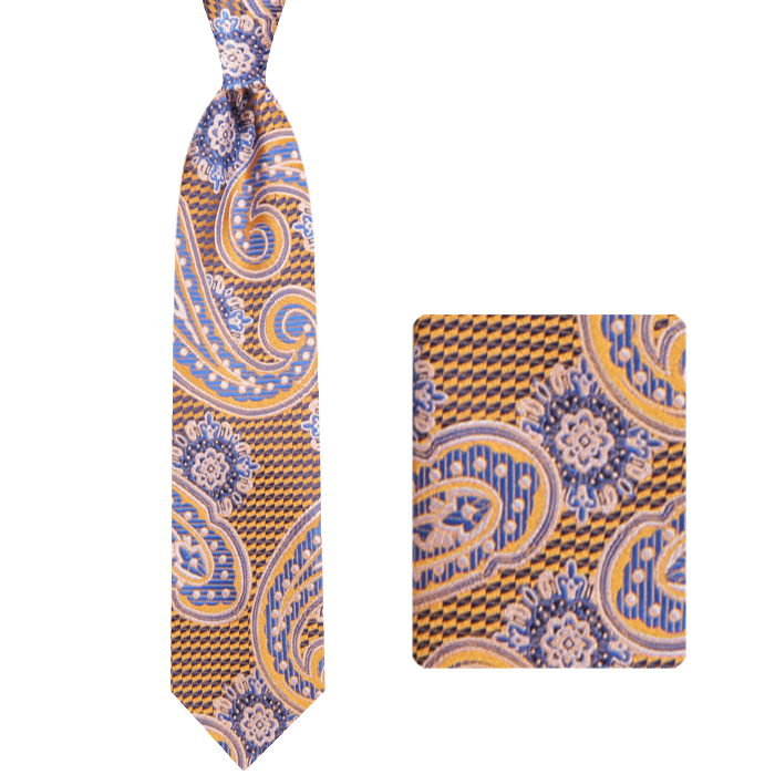ست کراوات و دستمال جیب مردانه پیر بوتی کد 9000132