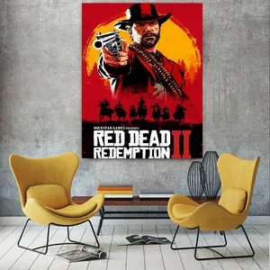 تابلو بوم طرح گیم ردد Red dead redemption 2 مدل SDB1637