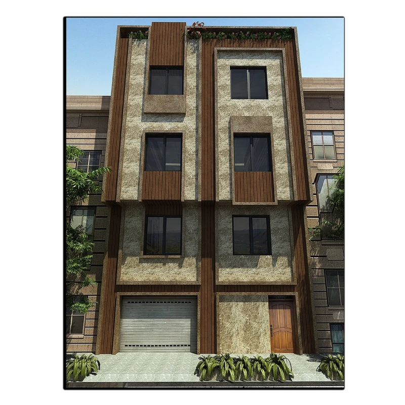 تابلو شاسی بکلیت طرح نمای بیرونی ساختمان مدل SH-13288