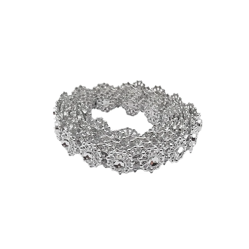 نوار یراق مدل شکوفه کد NO طول ۲ متر