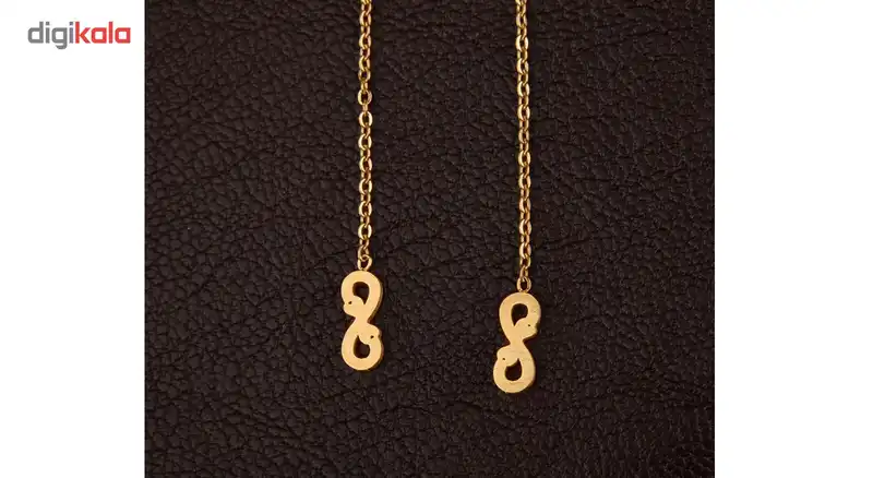 گوشواره شهر شیک طرح بخیه ای بی نهایت مدل SH508