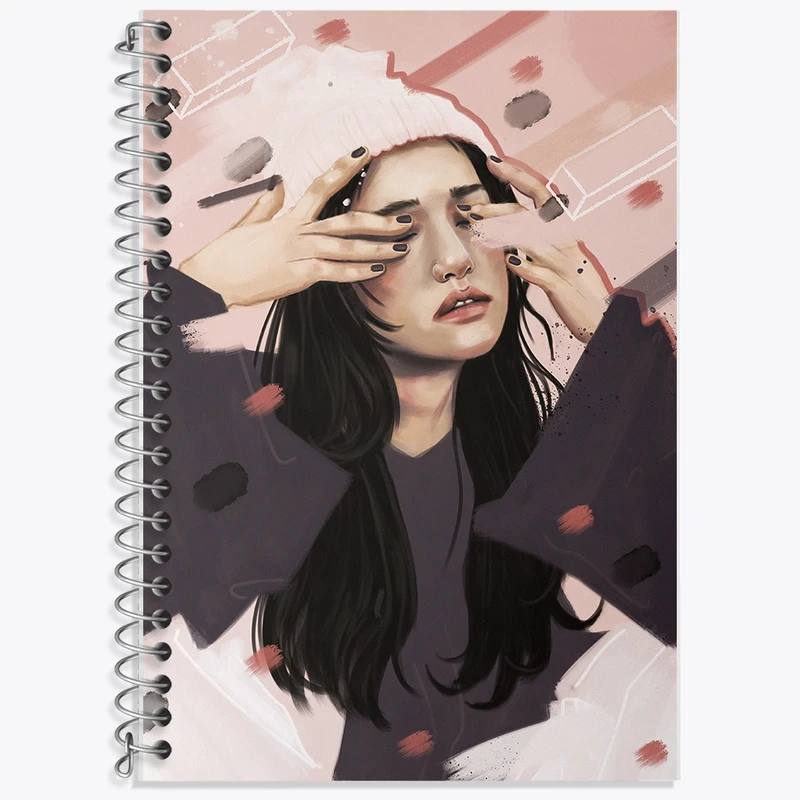 دفتر لغت 50 برگ خندالو طرح دخترانه کد F128