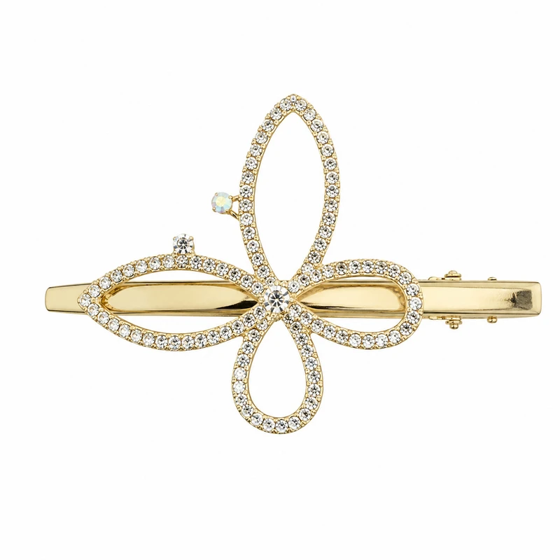 گیره مو زنانه مدل استیل کد Crystal Hairpin 05
