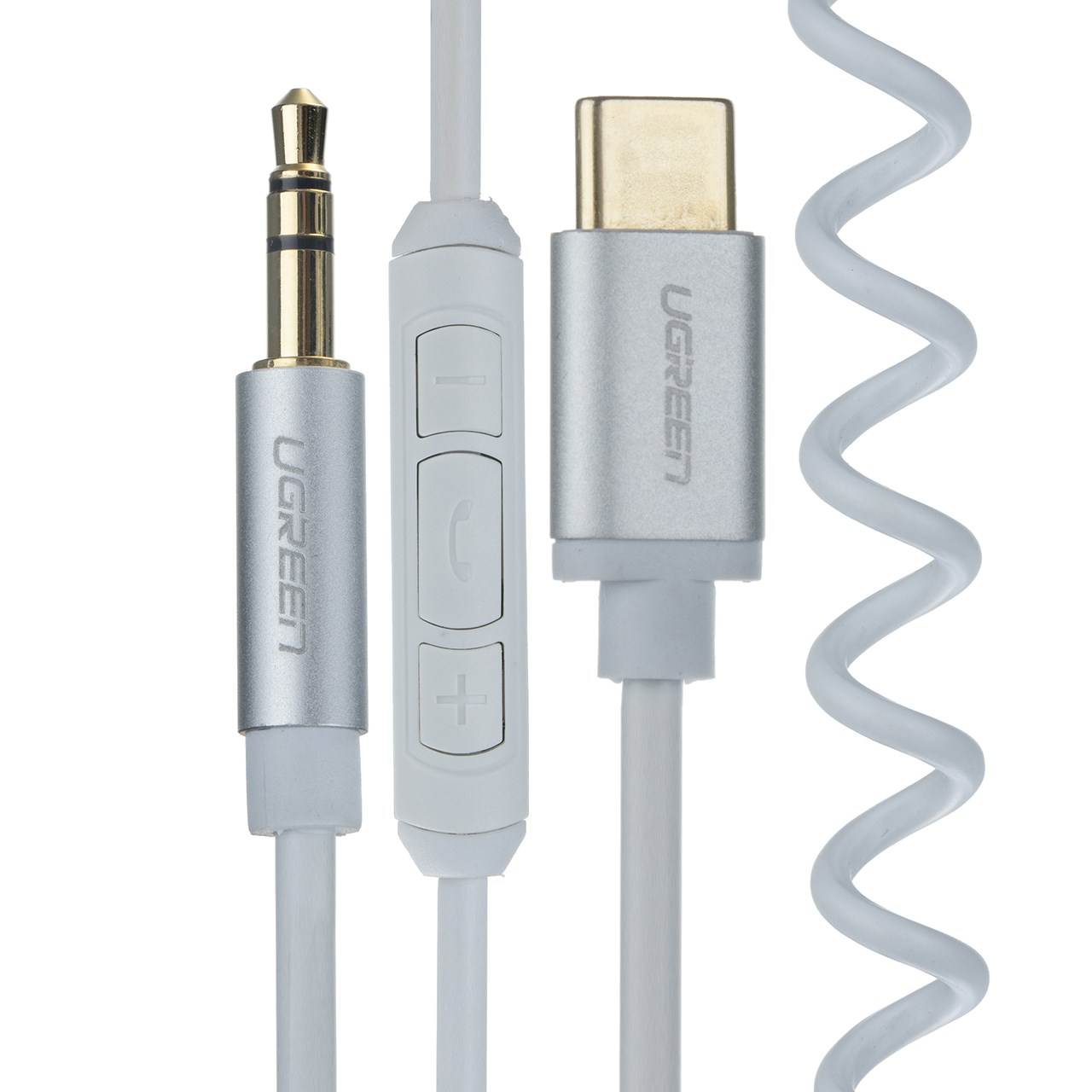 کابل تبدیل USB-C به AUX یوگرین مدل 4-30633 طول 1 متر