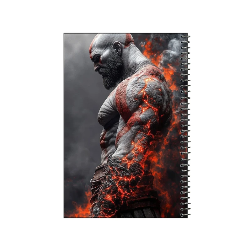 دفتر نقاشی 80 برگ سیمی مدل god of war کد v1