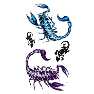 تتو موقت مدل عقرب و سوسمار کد GF227