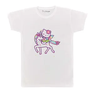 تی شرت بچگانه پرمانه طرح Kitty کد pmt.2427