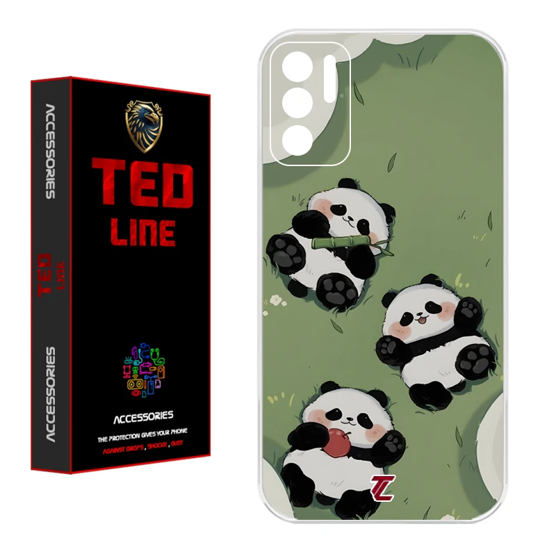 کاور تد لاین طرح پاندا کد 1102 مناسب برای گوشی موبایل شیائومی Poco M3 Pro / Redmi Note 10 5G
