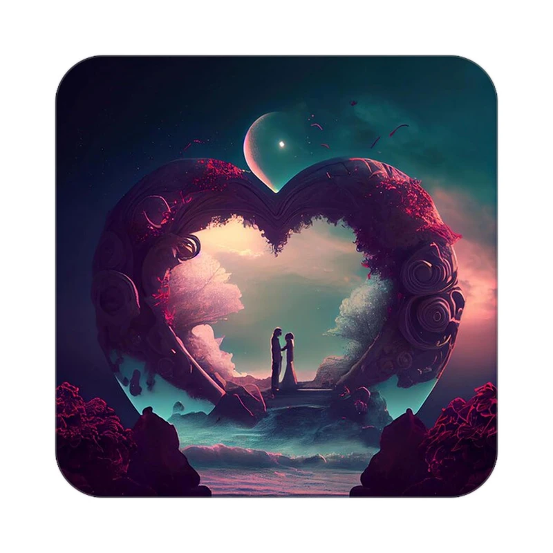 زیر لیوانی کاکتی مدل عاشقانه کد mp11516