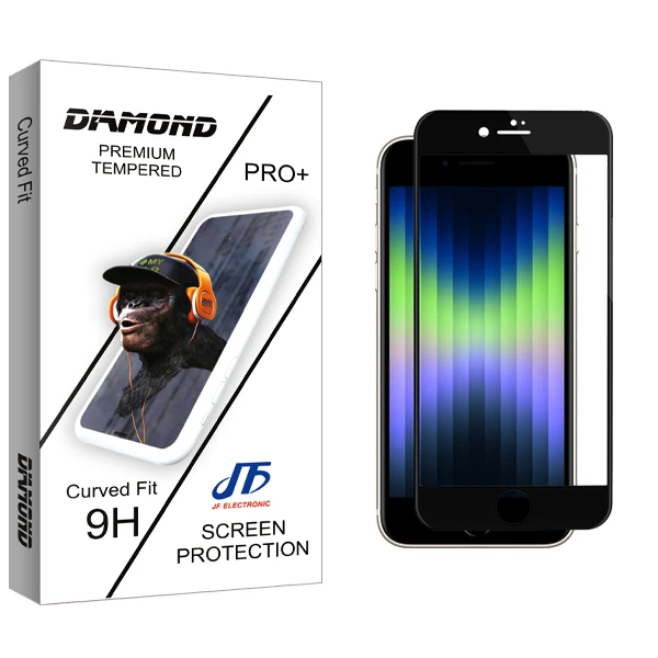 محافظ صفحه نمایش سرامیکی جی اف مدل Diamond Glass NEW مناسب برای گوشی موبایل اپل iPhone Se 2022