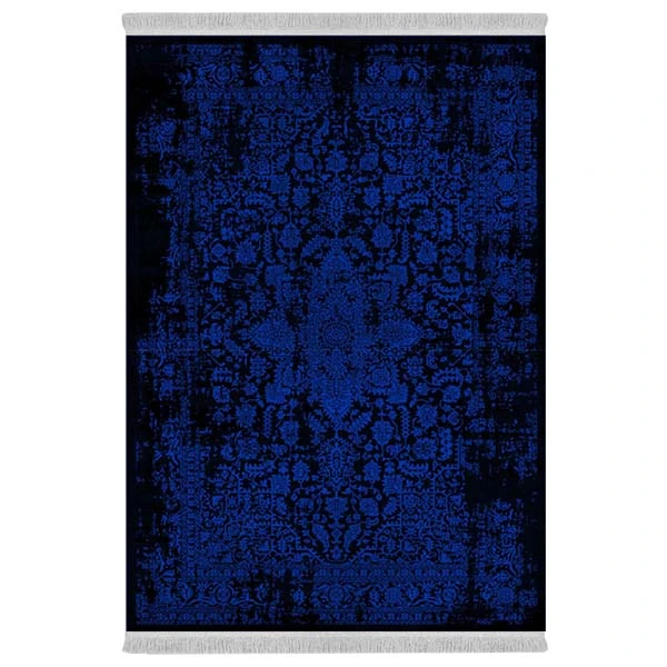 فرش پارچه‌ای دفه مدل فرشینه هازان مخمل طرح فانتزی کد 3116