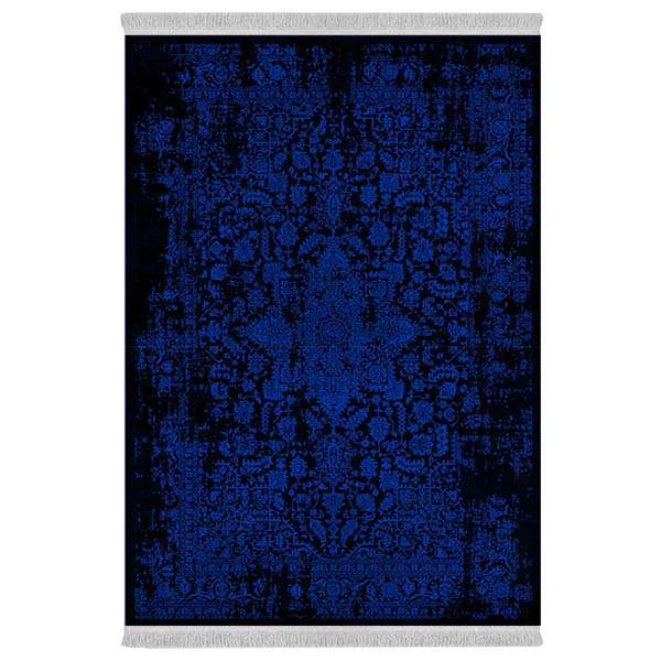 فرش پارچه‌ای دفه مدل فرشینه هازان مخمل طرح فانتزی کد 3116