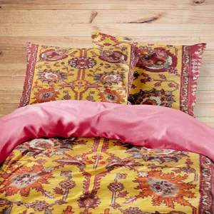 سرویس روتختی مدوپد طرح قالیچه بیدار مدرن شاه‌عباسی مدل C-bijar-M35 یک نفره 4 تکه