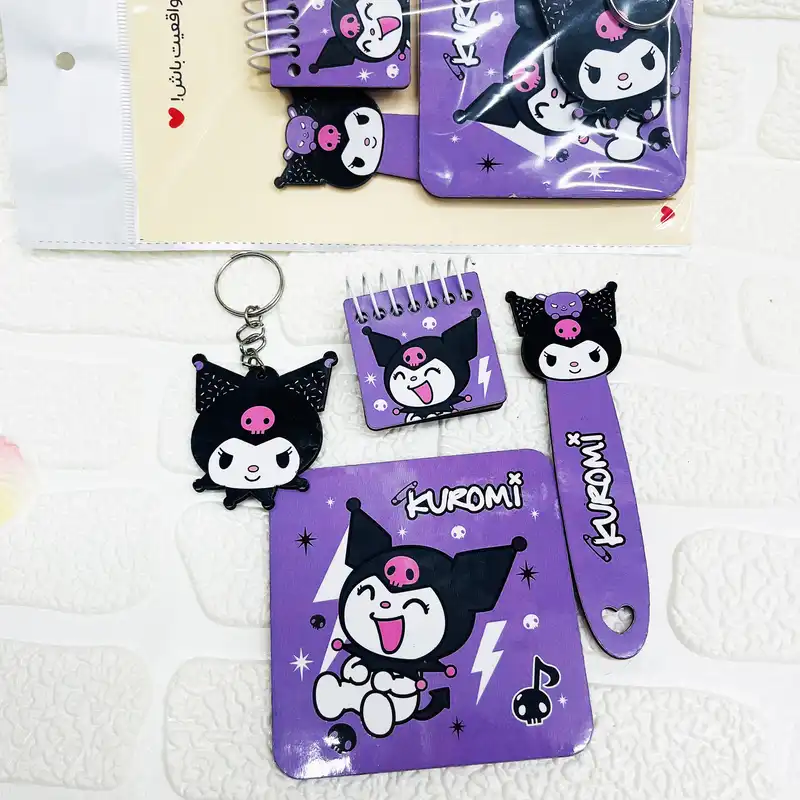 بسته لوازم تحریر مدل کرومی مجموعه 4 عددی