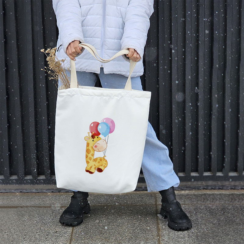 ساک خرید خندالو طرح زرافه کد H289