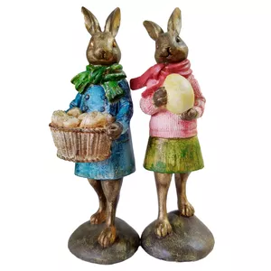 مجسمه مدل خانم و آقای خرگوش کد RR140112 بسته 2 عددی