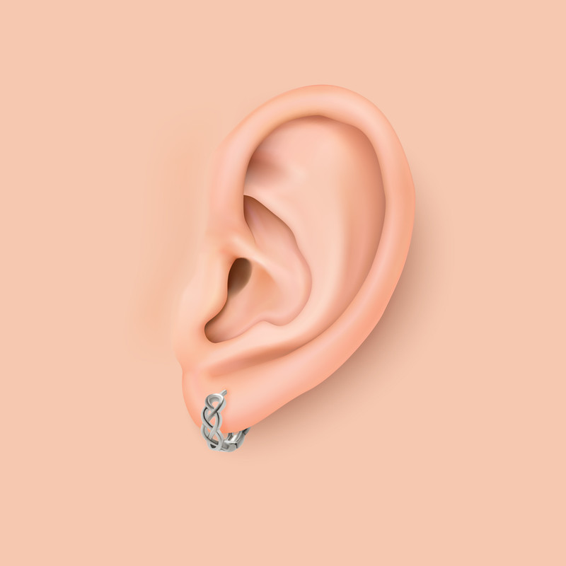 پیرسینگ گوش زنانه پایتخت مدل PS587_A