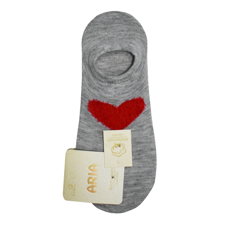 جوراب دخترانه طرح قلب مدل Anp 260