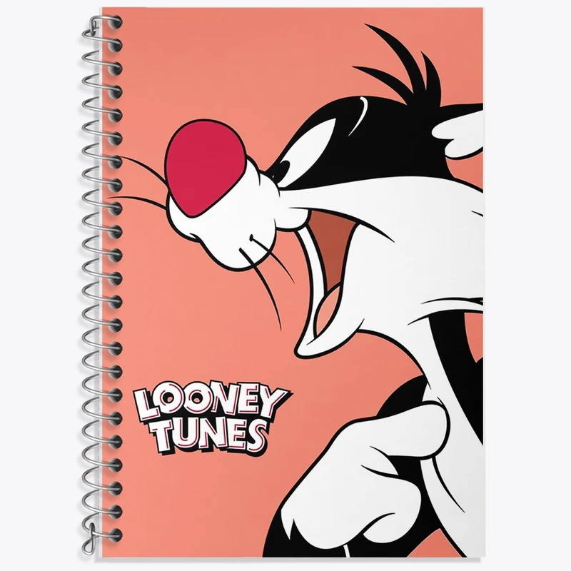 دفتر زبان 50 برگ خندالو مدل سه خط طرح  سیلوستر کد F1894